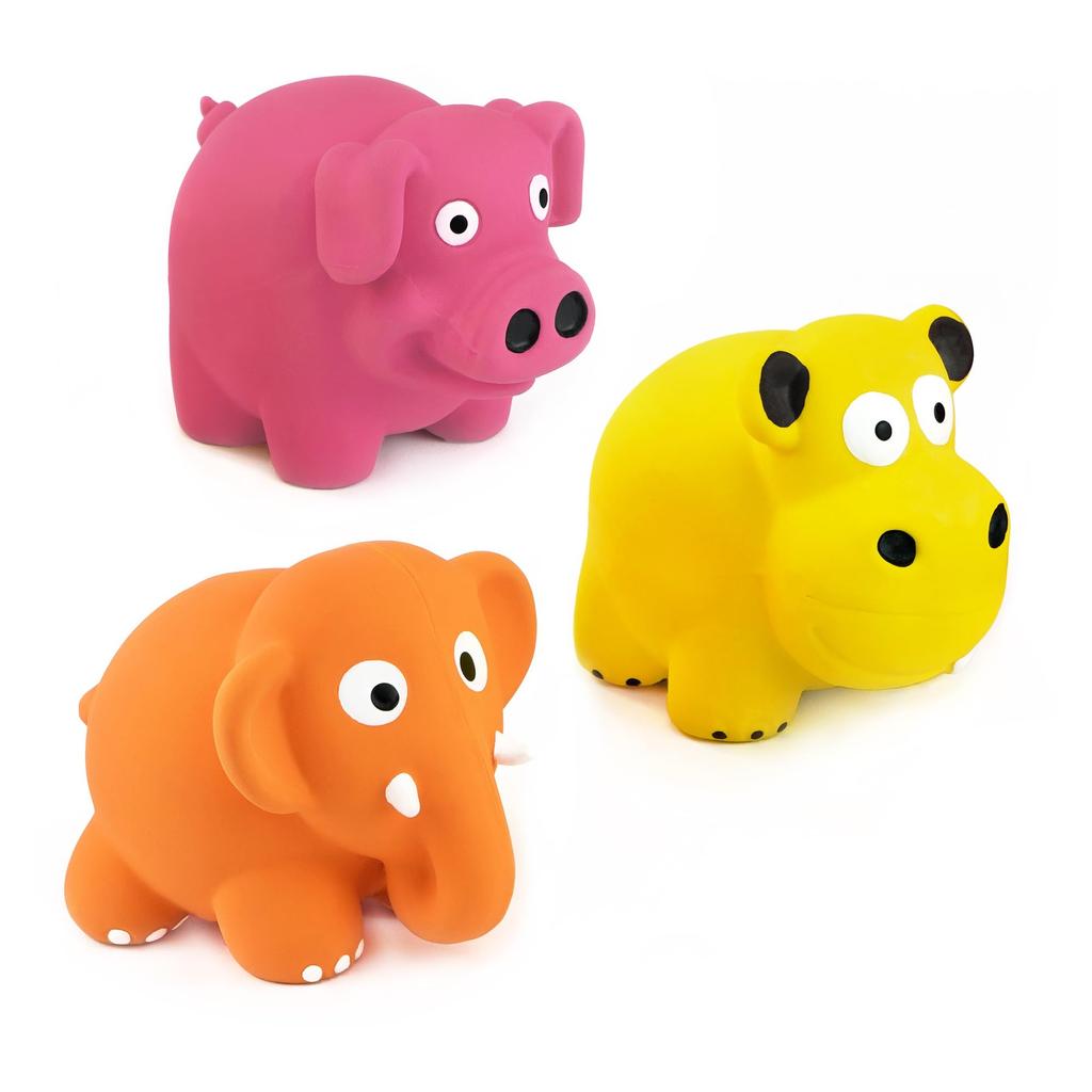 Chiwava 7cm Standing Animal Dog Toy Set with Sounds and Interactive Toys 3-Piece