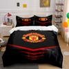 Manchester United logo mønster. Sengetøjssæt Dynebetrækssæt Dynebetræk Puder(1*Dynebetræk 2*Pudebetræk uden dyneindsats)