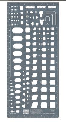 Hasegawa Trytool Cutting Template D Square Shape Ruler Plastic Model Tool TP8