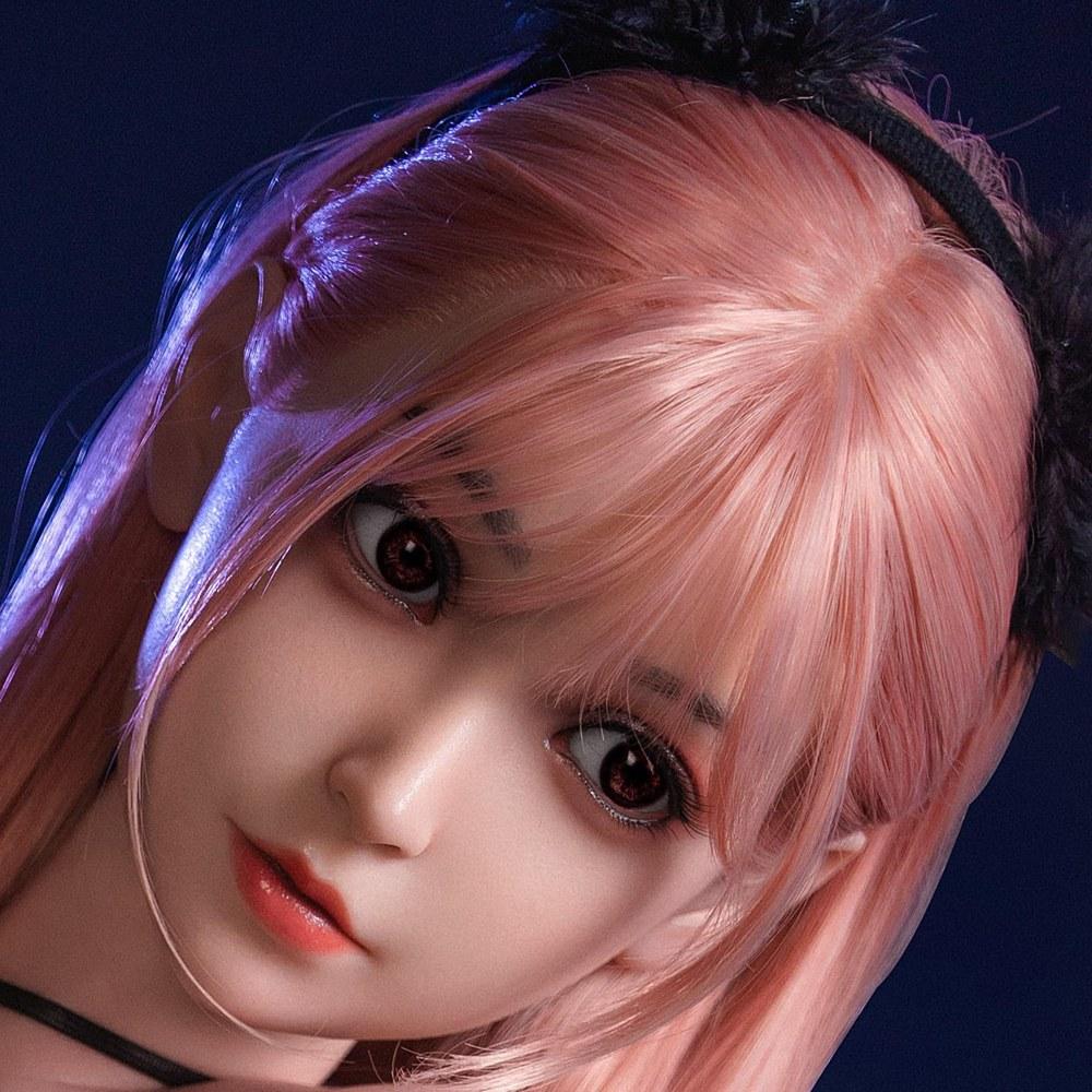 TEBILY Silicone Life-Size Head Only Wig Makeup Practice Store Display Shop Accessories M16 Stud Included #J45#-159