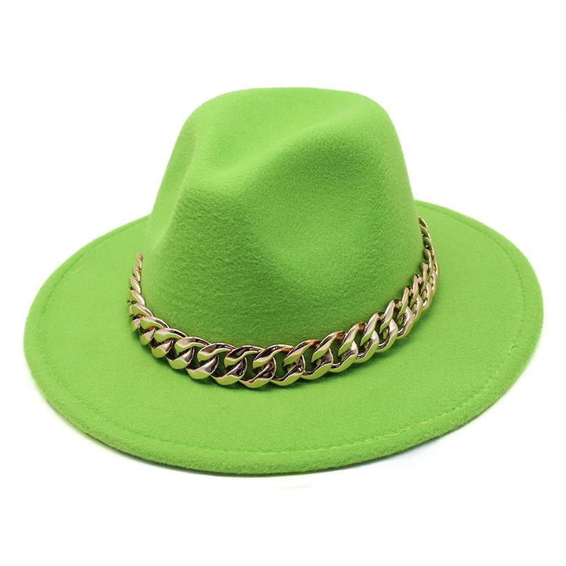 Hat Ladies Jazz Hat Seasonal British Chain Retro Top Hat Ladies Wool Gentleman Hat