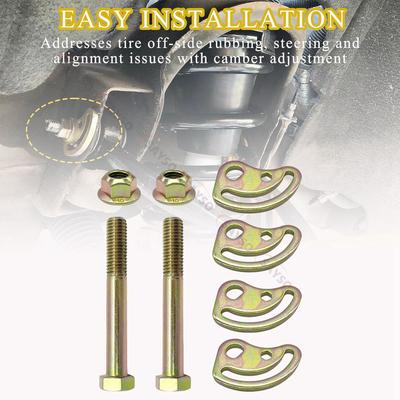1 Set Alignment Camber Caster Adjusting Bolt Kit For Chevrolet Silverado 2500 3500 For GMC Sierra 1500 2500 +-1.5 Degrees Front