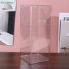 Flip-top Acrylic Pen Holder - Transparent Square Desktop Small Item Organizer, Mirror Cabinet Makeup Brush Storage Box