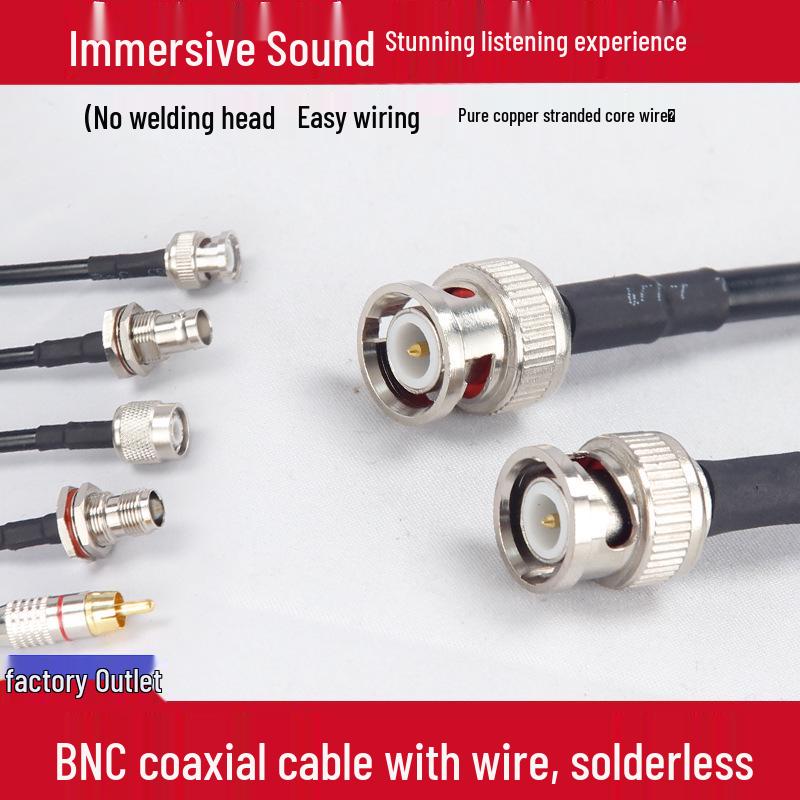 Professional BNC Male-to-Male Coaxial Camera Monitoring Cable
