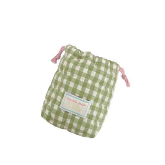 Quilted Cotton Plaid Camera Bag: Shockproof, Dustproof Travel Case for Polaroid
