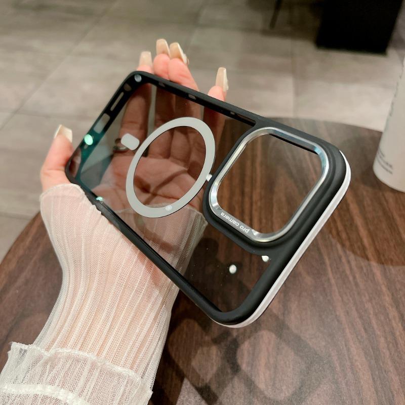 Original Ultra Thin For Magsafe Transparent Case For IPhone 11 13 14 15Pro Max Magnetic Case For Magsafe Wireless Charging Cover