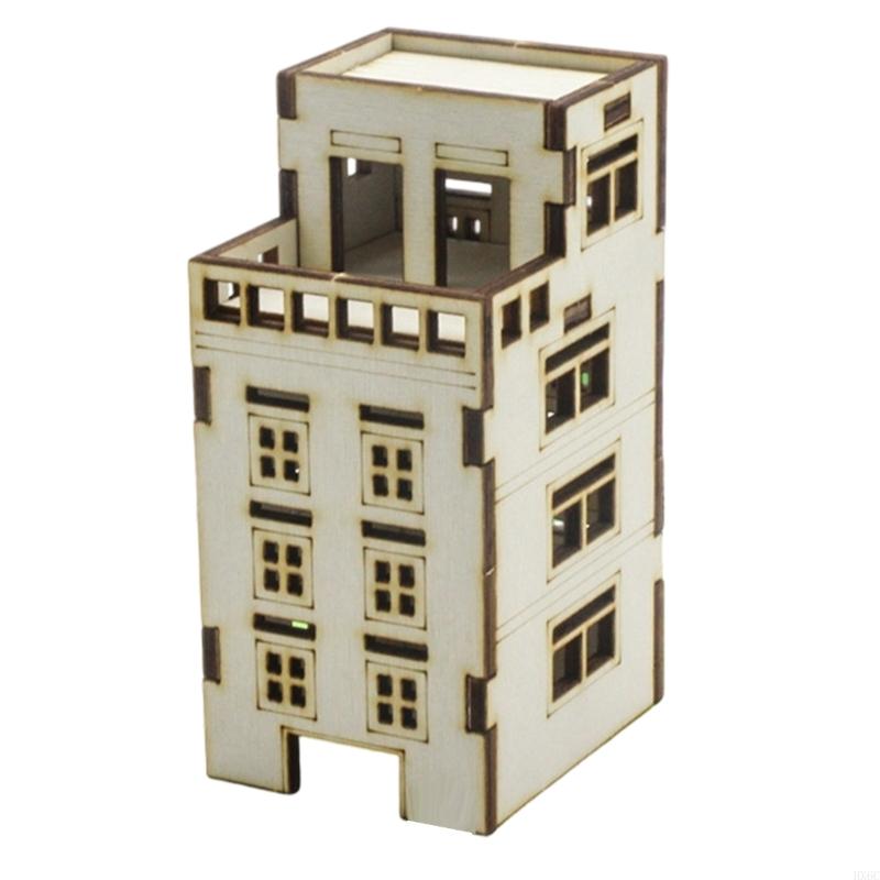 Garden Landscape Ornament Assembling Model Wooden Apartment Outland Model HX6C