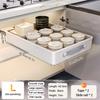 Kitchen Drawer Storage Shelves With Slide Rails Pull Out Cabinet Organizer Storage Tray Spice Bottle Storage Rack Space Saving