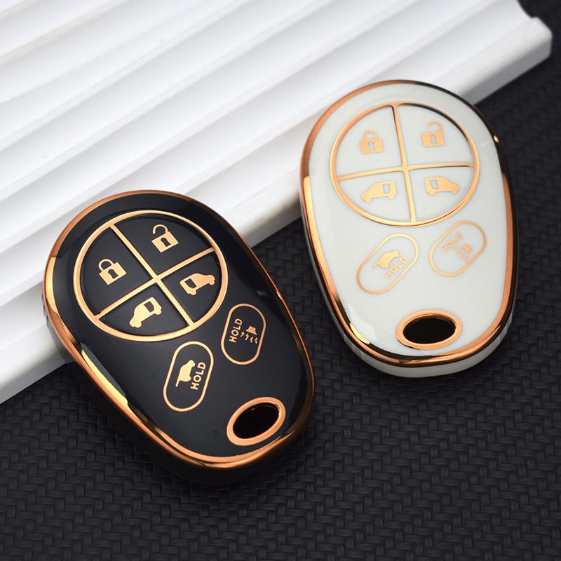 TPU Car Key Cover Case Shell Fob 1.For Toyota Toyota SE 2020 Sequoia Highlander XLE Auto Remote Smart Holder Protector Accessories