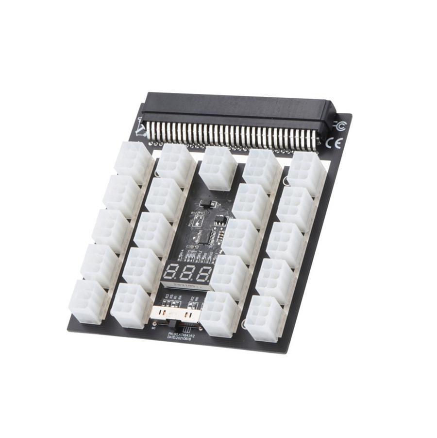 PCI-E 21x 6 Pins Power Module Breakout Board +20CM 6Pin to 8Pin Power Cable