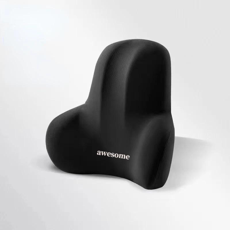 Car Neck Headrest Pillow Memory Foam Waist Cushion Lumbar Support Backrest Travel Neck Cushion Protection Car Vehicle Supplies