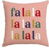 Merry Christmas Nutcracker Pink Throw Pillow Cover, 45X45Cm Winter Holiday Party Cushion Cover Sofa Linen Square