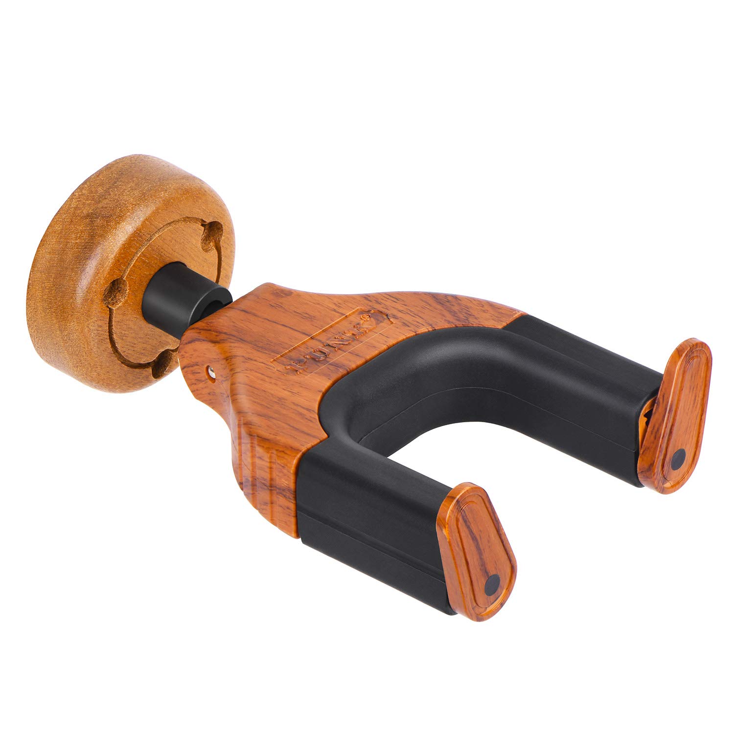 

Guitar Hanger, Guitar Stand, Wall-Mounted, Wooden Guitar Holder, Stable, for Electric and Acoustic Guitars, Bass, and Rock