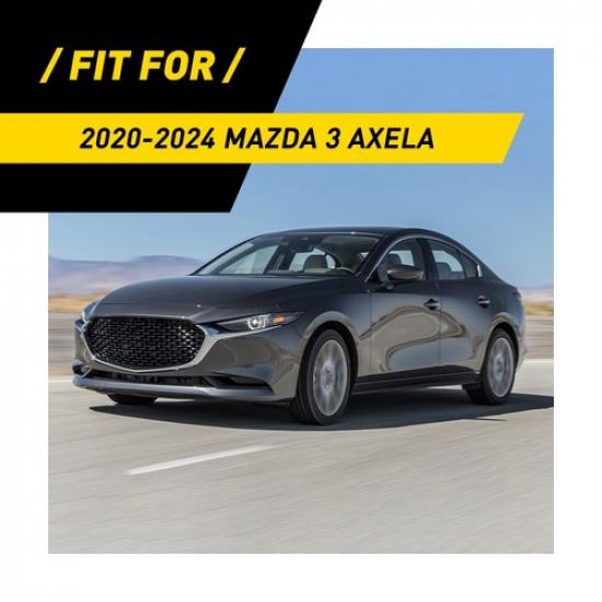 Carbon Fiber Gear Console Shift Knob Panel Sticker Fit Mazda 3 Axela -24