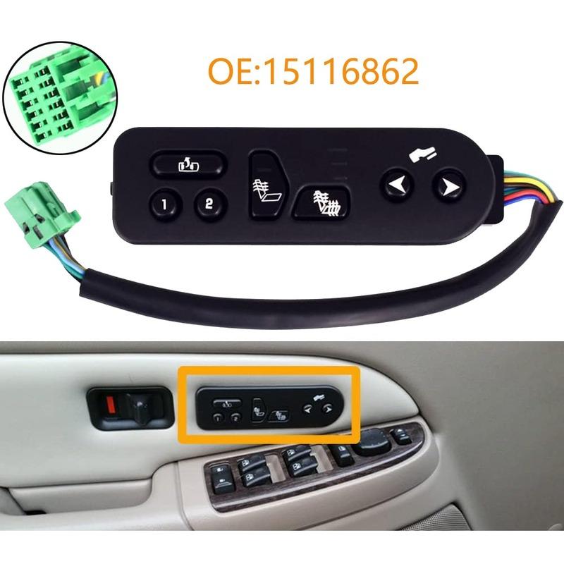 

Electric Power Seat Switch Control Button Parts for Chevrolet Escalade Tahoe Yukon Avalanche 2003 2004 2005 2006 Car Accessories