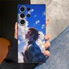 Demon S-Slayer Sanemi Case for Samsung Galaxy S23 Ultra S24 Plus S21 FE S25 Edge S20 Black Soft Phone Cover