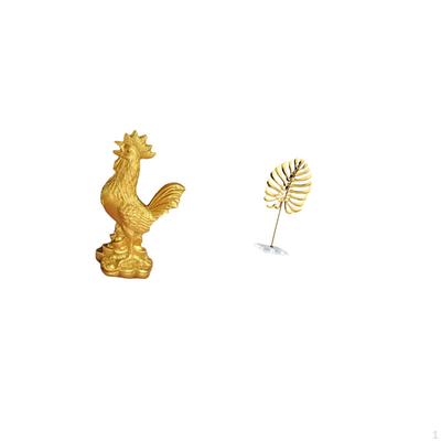 Chicken Figurine Feng Shui Decor Metal Statue Sculpture Ornament Abstract Home Decorations