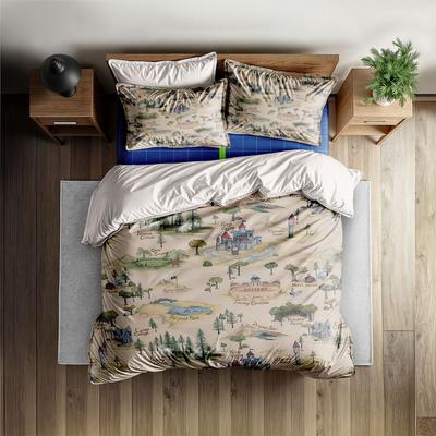 Ensemble Housse de couette Guildline Serpent de mer King Queen Double Full Twin Lit Simple Ensemble Lin