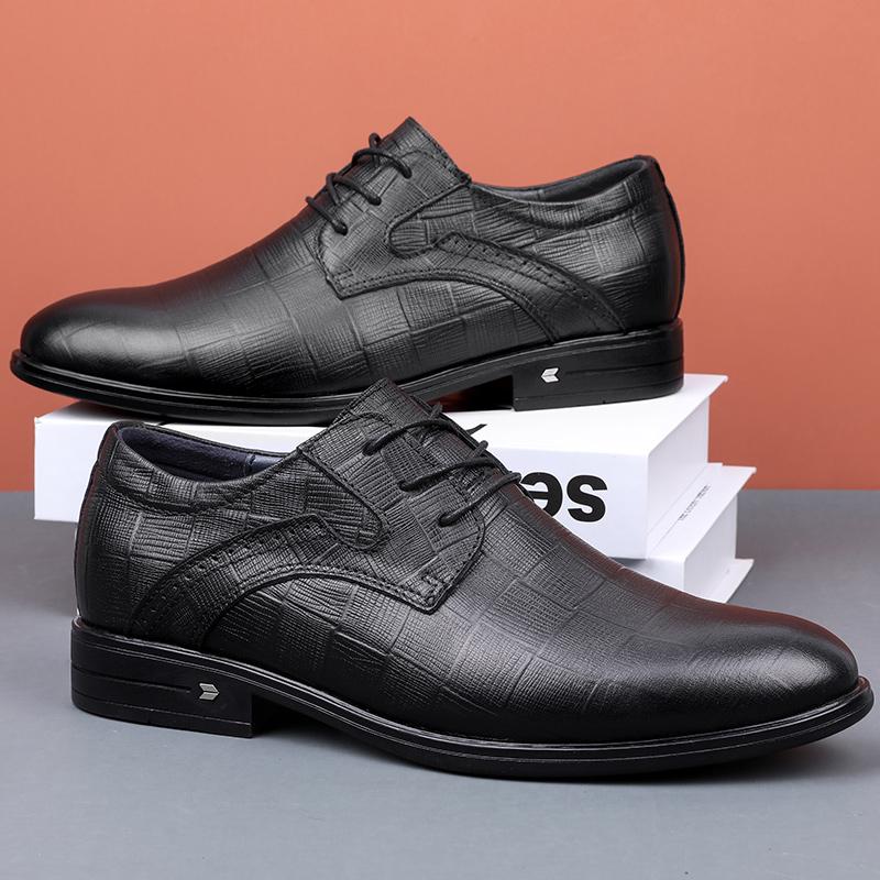 Sapatos Sociais de Alta Qualidade Masculinos Moda Homem Sapatos Casuais Primavera Outono Oxfords Masculinos Sapatos de Vestir de Couro Genuíno Calçado Formal