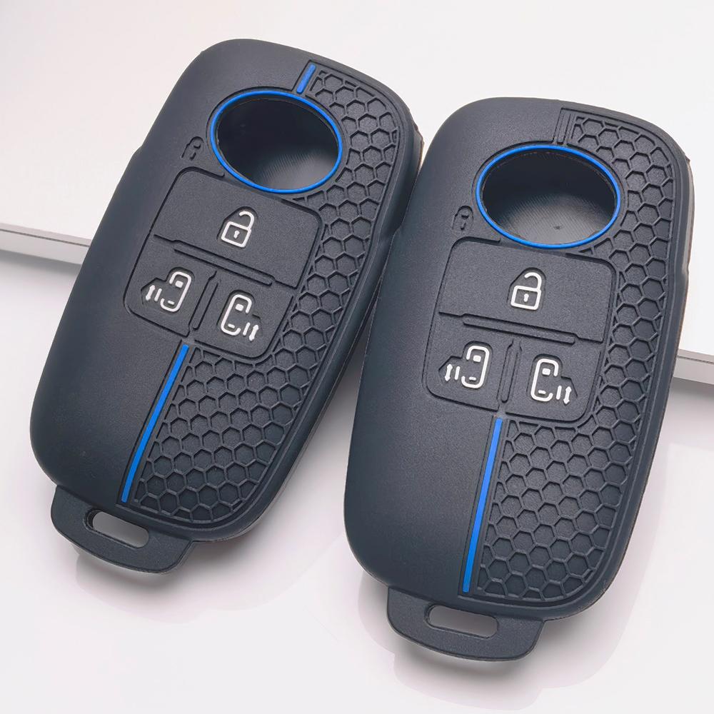 Silicone Smart Key Cover for Toyota Raize Tanto Rex Ativa Daihatsu Rocky Tanto Subaru Rex Honeycomb Texture Shockproof Smart Key Shell Accessory