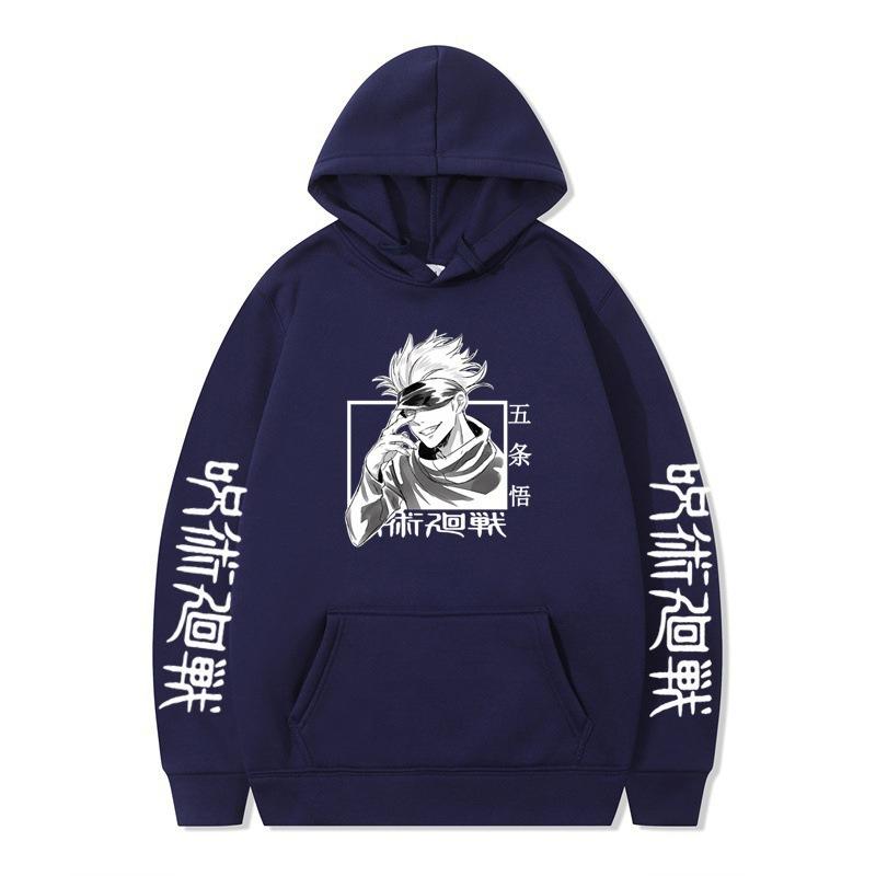 Jujutsu Kaisen Gojo Satoru Hoodie Fashion Design Men's Women's Sweatshirt Fleece Oversized Couples Casual Streetwear Hoodies