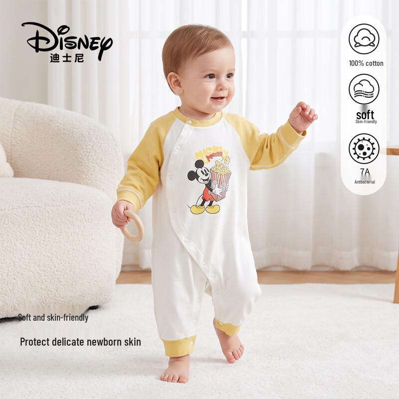 Disney Baby Long-Sleeve Cotton Romper