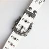Carved Buckle Rivet Belt Spicy Girl Men Belt Trend Y2K Belt  Jeans Accessories