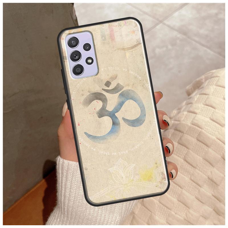 Aum Om Namaste Symbol Zen Yoga Case For Samsung Galaxy A14 A34 A54 A12 A22 A32 A42 A52 A13 A23 A33 A53 A50 A51 A71 Cover