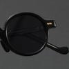 Orange Retro Round Sunglasses for Women Men Classic Luxury Designer Steampunk Hip-hop UV400