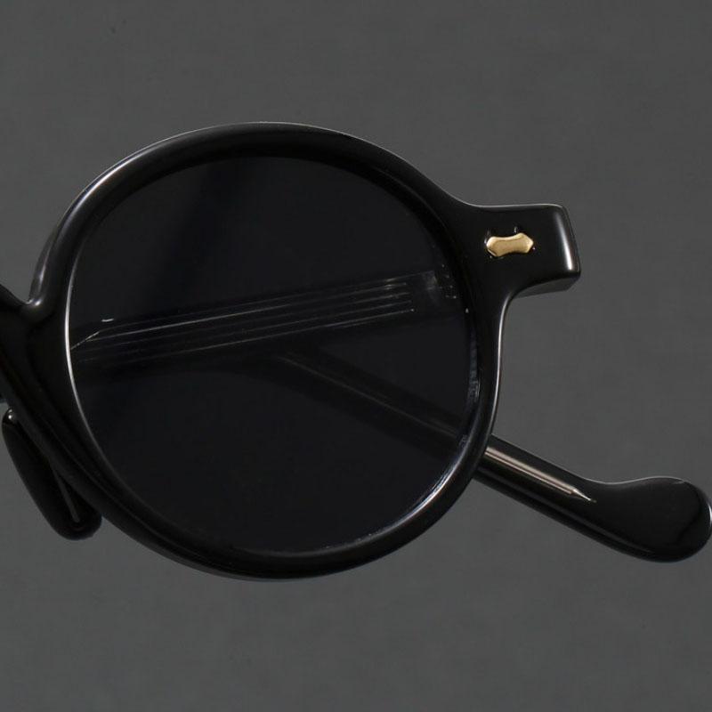 Orange Retro Round Sunglasses for Women Men Classic Luxury Designer Steampunk Hip-hop UV400