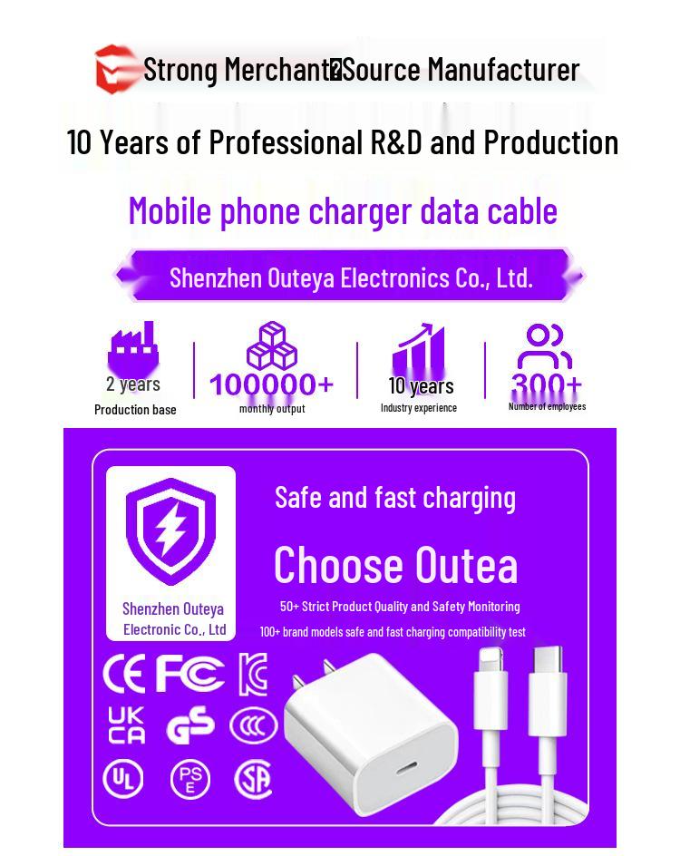 PD40W Dual USB-C Fast Charger for Apple Devices - US/EU Standard, Dual Port