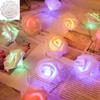 6M 40LED Rose Flower String Lights Battery Operated Foam Rose Fairy Garland Light for Home Bedroom Wedding Valentine's Day