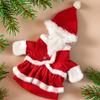 Pet Christmas Costume Dog 3d Puffy Dress With Cute Hat Funny Party Dressup New Year'S Gift Adorable Pet Spotlight