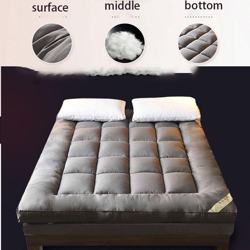 Saltea de dormit pentru acasă îngroșată de 10 cm Saltea super moale, pliabilă pentru închiriere, cameră de hotel, dormitor pentru studenți, lenjerie de pat, saltea pentru somn