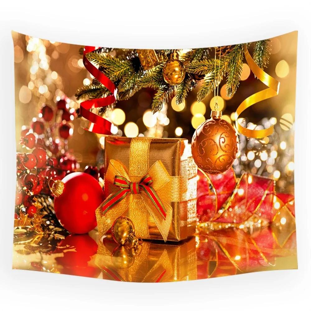 Christmas Gift Santa Claus Tapestry Living Room Sofa Home Decoration