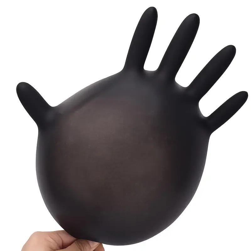 Mănuși Nitril Negre Reutilizabile Impermeabile și Antiderapante Mănuși de Curățat Bucătăria pentru Lucru Consumabile de Curățat Mănuși de Unică Folosință