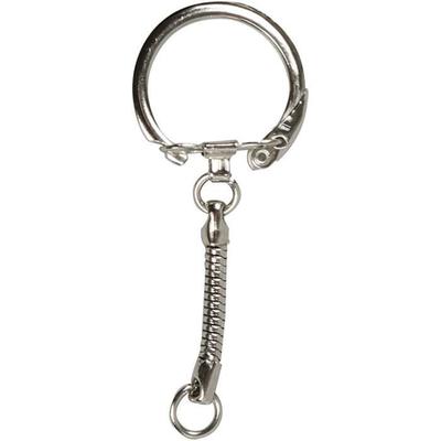 Key Ring Frames - Metal - Ref 51282 - Chain Included - 15 Mm Ring - Practical and Durable