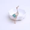 High -End Exquisite Crane Alloy Ladies Popular Simple Temperament Wild Suit Accessories Brooch