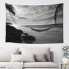 Black And White Beach Tapestry Wall Hanging Poster For Bedroom Aesthetic Wall Tapestries Banner Modern Wall Art For College Dorm