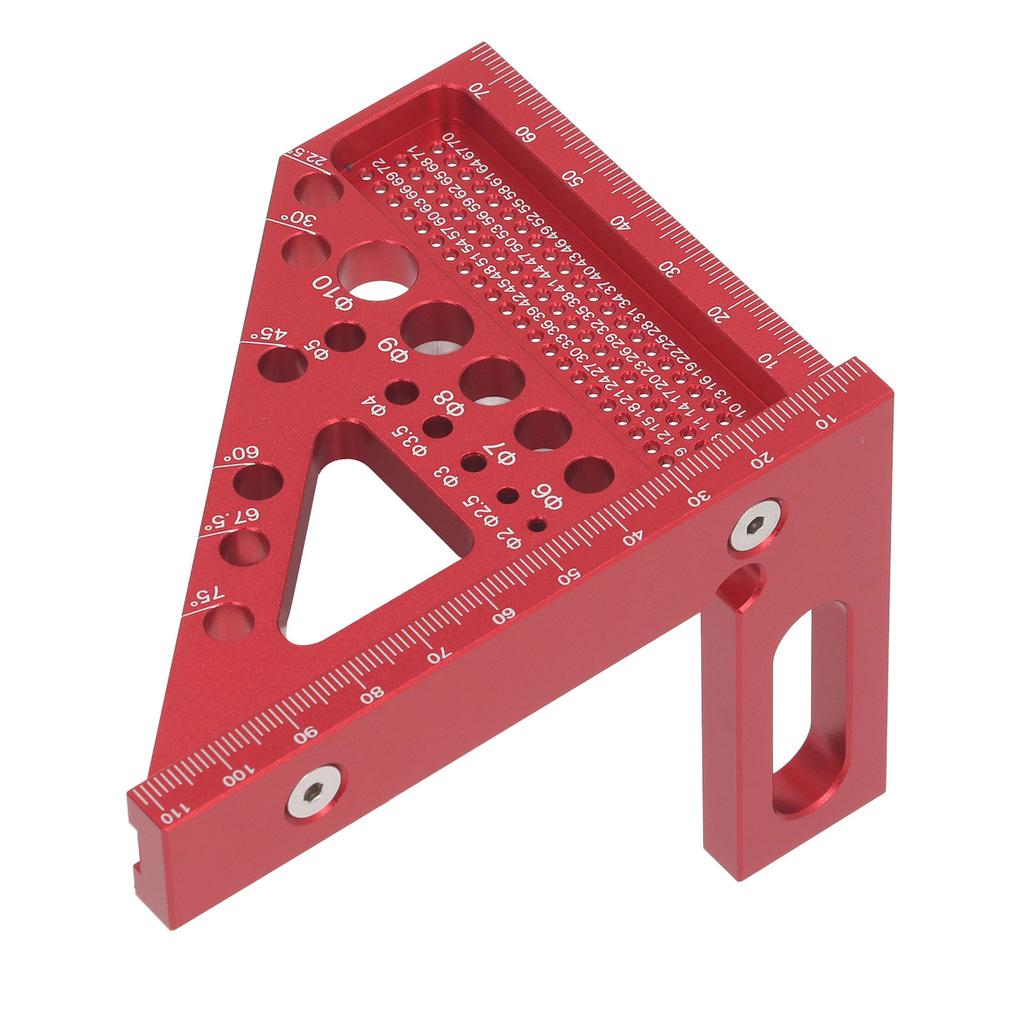 Woodworking   Protractor Aluminum Alloy Miter Triangular Ruler Multi Angle Layout Msuring Tool