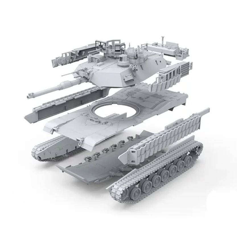 MENG 72-003 1/72 U.S. MBT M1A2 SEP Abrams TUSK II Tank Model Kit