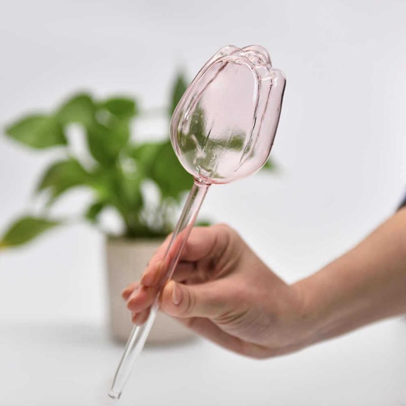 Tulip Shaped Plant Watering Ball Automatic Flower Waterer 2pcs