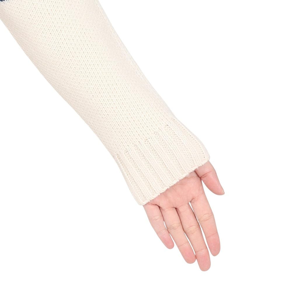 Chums College Knit Crew Top In White Women's