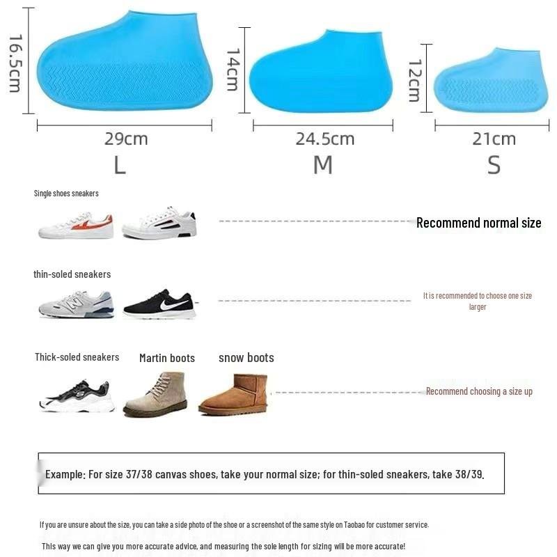 Regenfeste rutschfeste Silikon-Überschuhe für Erwachsene - Wasserdicht & Verschleißfest für Männer, Frauen und Studenten