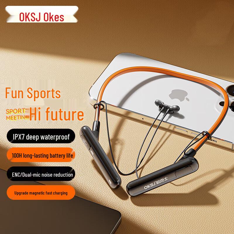 

OAKES MT60 Neckband Sports Bluetooth Earbuds