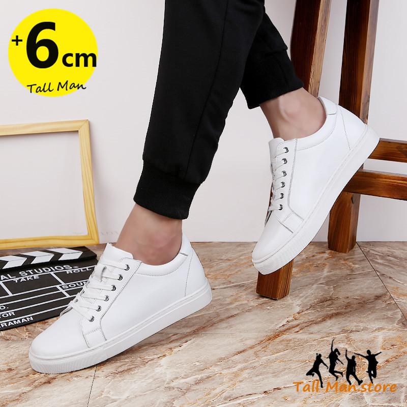 Herren Sneaker Damen Schuhe mit Absatz Schuhe zur Höhenvergrößerung Schuhe zur Höhenerhöhung Schuhe mit Höhe Hohe Schuhe Weiße Schuhe
