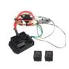 Adjustable Radiator Fan Controller Switches Kit For 12V 24V Vehicles Supports 2 Fans With Digital Temperature Readout