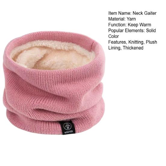 Halstuch für Herren und Damen, Winter, verdicktes Plüschfutter, elastischer Halsschal für kaltes Wetter, für den Innen- und Außenbereich, vielseitiges Accessoire