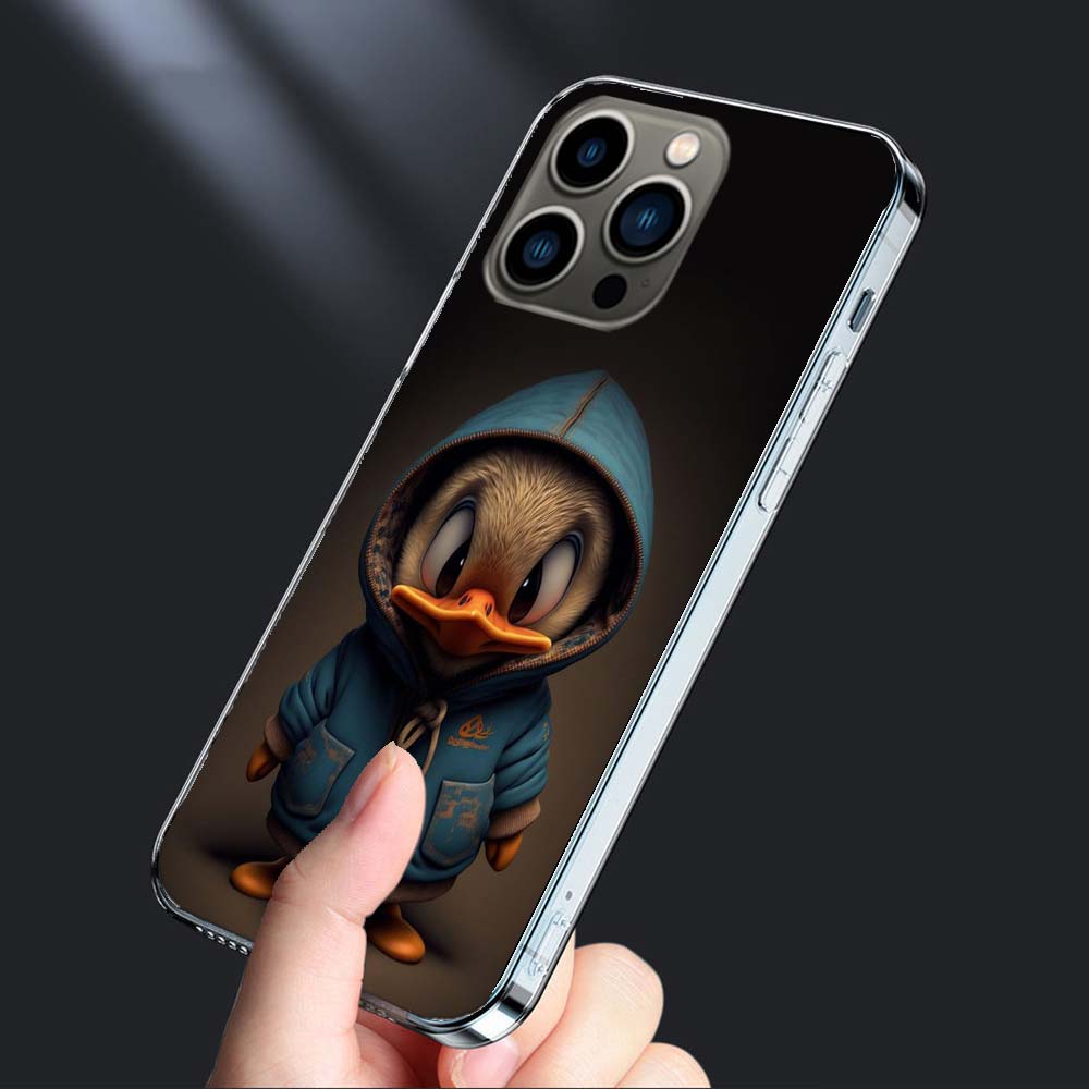 Monkey Frog Pig Cow Bird Cat Animal Phone Case For Iphone 16E 15 Pro 14 Plus 17E 16 17 Pro Max Air 11 12 13 Mini Shockproof C