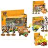 Plants Vs Zombies Toy Car Set With Launching And Light Features For Kids Interactive Play